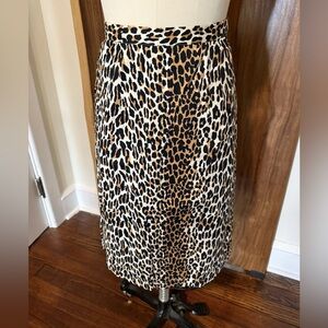 Trashy Diva Retired 50’s Leopard Collection Midi Pencil Skirt, Sz 10